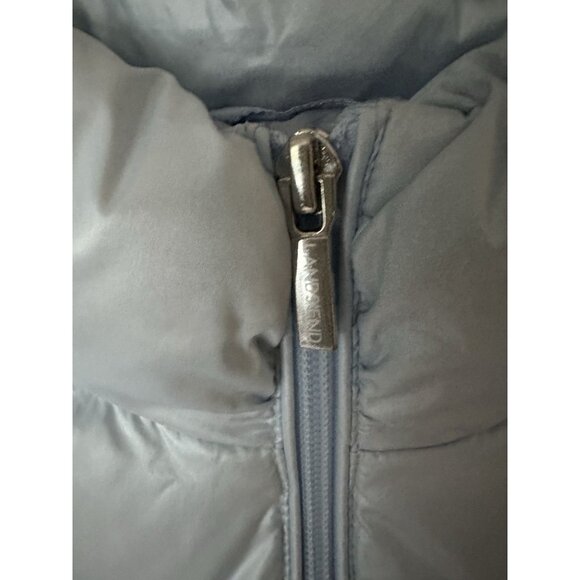 Lands End Light Baby Blue Down Puffer Vest Women's Size 2X Insulated Lightweight - Picture 2 of 5